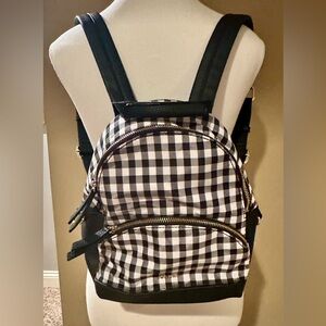 Cute Black and White Checkered Nine West Backpack!